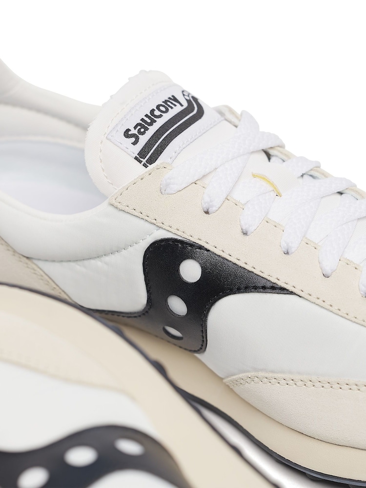 Saucony Mens White/Black 80 Trainers - Image 7 of 9