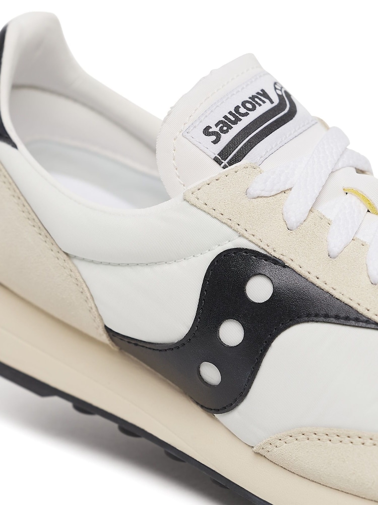 Saucony Mens White/Black 80 Trainers - Image 8 of 9