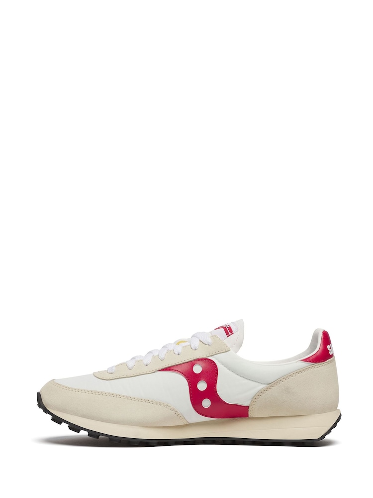Saucony Mens 80 White Trainers - Image 2 of 6