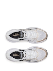 Saucony Womens Ride Millennium White/Gold Trainers - Image 5 of 9