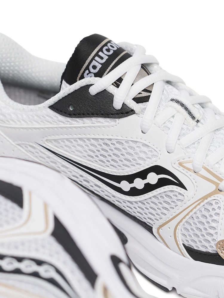 Saucony Womens Ride Millennium White/Gold Trainers - Image 7 of 9