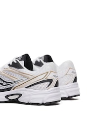 Saucony Womens Ride Millennium White/Gold Trainers - Image 9 of 9