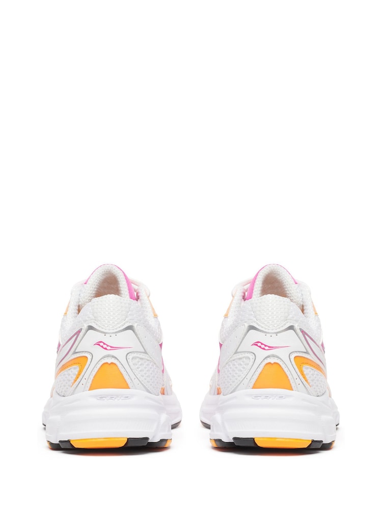 Saucony Womens White/Pink Ride Millennium Trainers - Изображение 2 из 6 Saucony Womens White/Pink Ride Millennium Trainers - Изображение 2 из 6