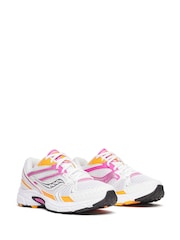 Saucony Womens White/Pink Ride Millennium Trainers - Image 3 of 6