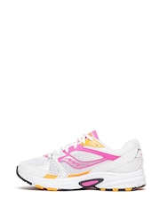 Saucony Womens White/Pink Ride Millennium Trainers - Image 4 of 6