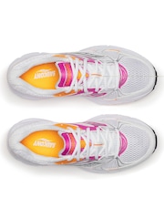 Saucony Womens White/Pink Ride Millennium Trainers - Image 5 of 6