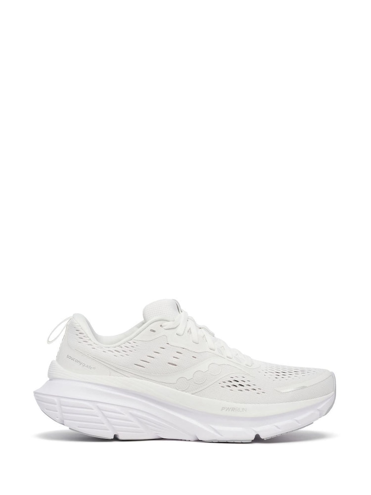 Saucony Womens White Guide 18 Trainers - Image 1 of 6