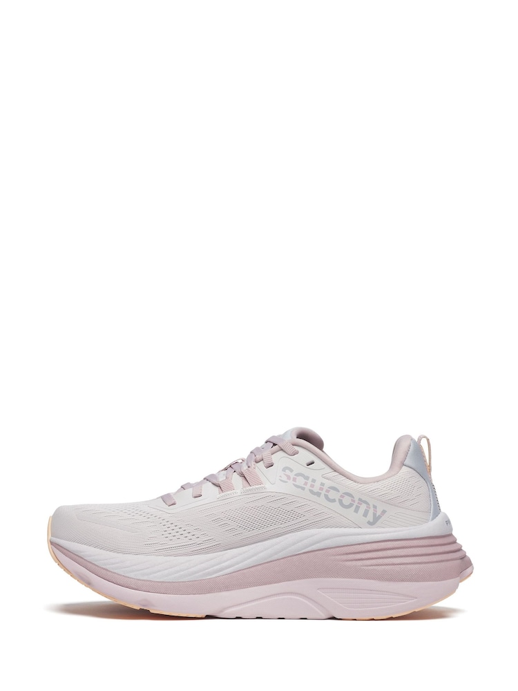 Saucony Womens White/Pink Hurricane 24 Trainers - Image 2 of 6