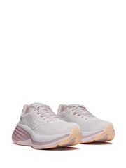 Saucony Womens White/Pink Hurricane 24 Trainers - Image 4 of 6