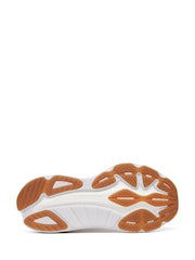 Saucony Womens White/Gold Hurricane 24 Trainers - Image 5 of 6