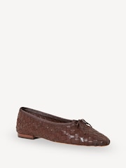 Loeffler Randall Brown Landry Woven Shoes - Image 2 of 5