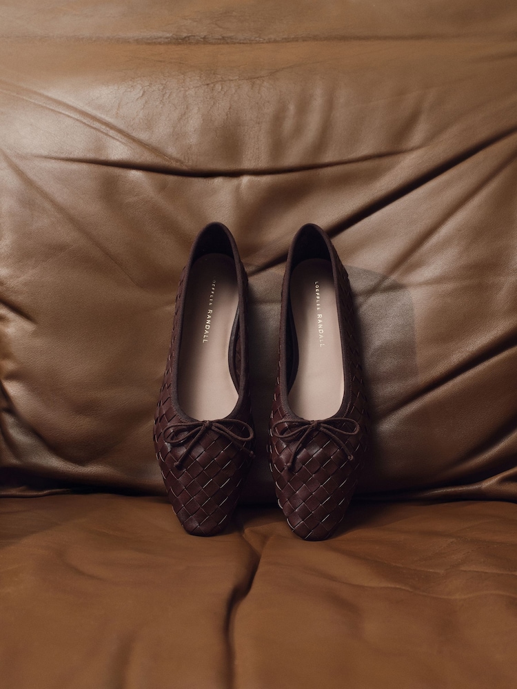 Loeffler Randall Brown Landry Woven Shoes - Image 6 of 6 Loeffler Randall Brown Landry Woven Shoes - Image 6 of 6