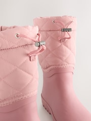 Pink Thinsulate Lined Cuff Wellies - Image 3 of 5