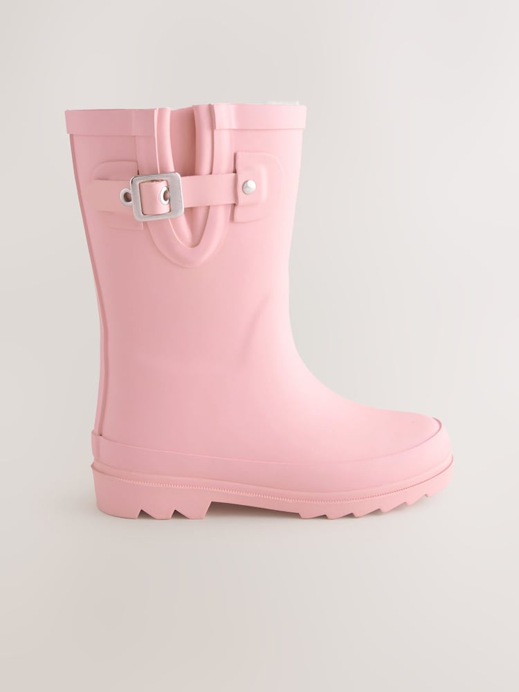 Pink - Warm gefütterte Gummistiefel mit Schnalle - Bild 2 von 5 Pink - Warm gefütterte Gummistiefel mit Schnalle - Bild 2 von 5