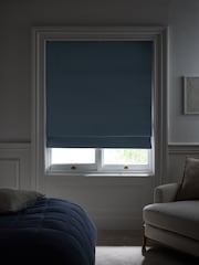 Blue Sky Ready Made Blackout Cotton Roman Blinds - Image 3 of 8