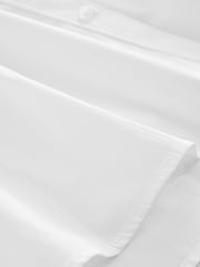 White Corset Waist Shirt Mini 100% Cotton Dress - Image 5 of 6