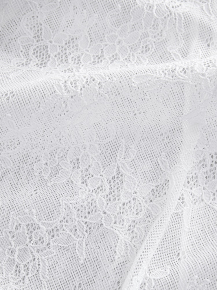 White Lace Skirt Graphic T-Shirt Dress - Image 10 of 10