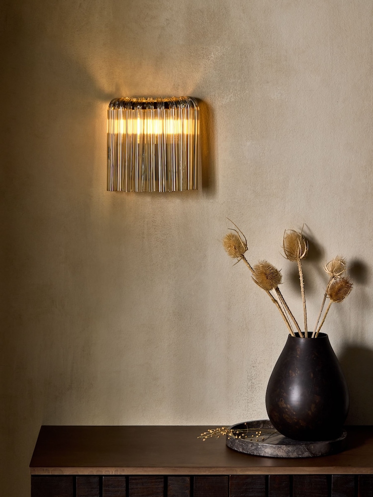 French Connection Clear Sunaha Wall Light - Image 1 of 4