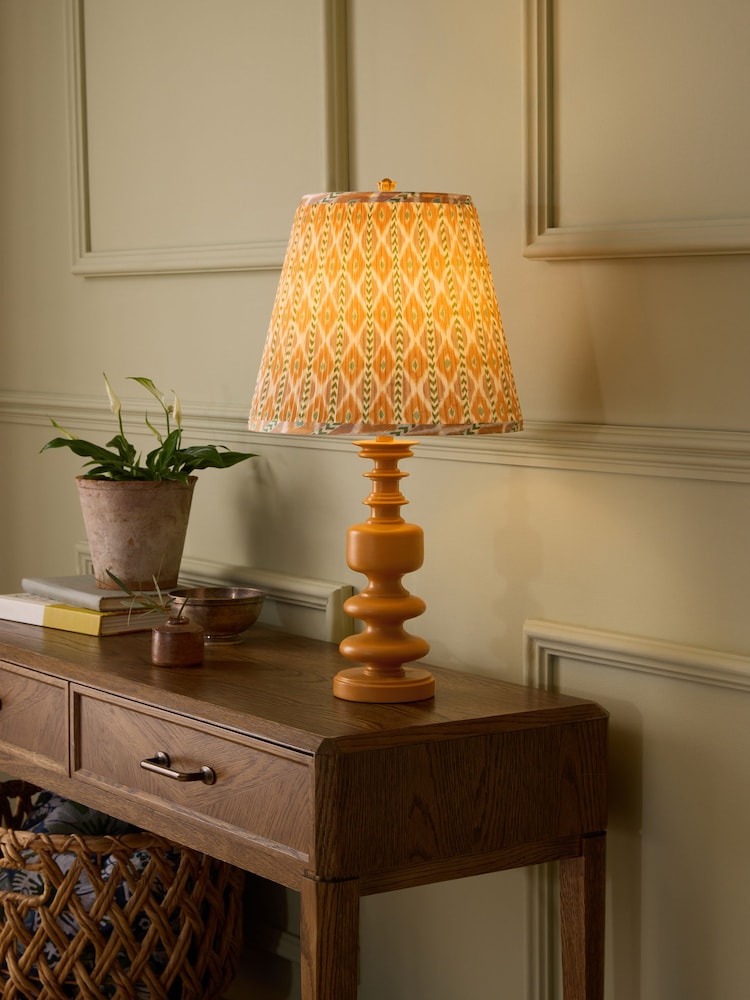 Nina Campbell Ochre Yellow Firle Table Lamp - Image 2 of 5