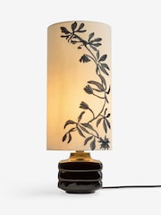 Rockett St George Black/White Flower Silhouette Table Lamp - Image 4 of 4