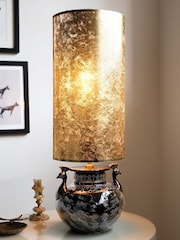 Rockett St George Black/Gold Peacock Table Lamp - Image 1 of 4