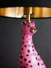 Rockett St George Pink/Black Leopard Table Lamp - Image 3 of 4