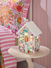 Lucy Tiffney Pink/White Floral House Table Lamp - Image 1 of 5