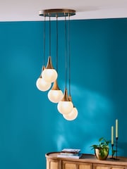 Clarke and Clarke Brass Toulouse Orb Cluster Light - Image 1 of 5