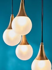 Clarke and Clarke Brass Toulouse Orb Cluster Light - Image 3 of 5