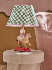 Cath Kidston Green/Ecru Dolly the Dreamer Cowgirl Table Lamp - Image 2 of 6