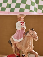 Cath Kidston Green/Ecru Dolly the Dreamer Cowgirl Table Lamp - Image 3 of 6