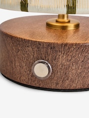 Clarke and Clarke Green/Ecru Isla Rechargeable Wireless Touch Lamp - Image 8 of 9
