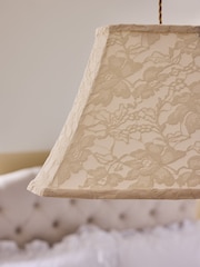 Shabby Chic by Rachel Ashwell® Cream Easy Fit Esme Lace Shade - Image 4 of 5