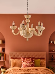 Laurence Llewelyn-Bowen Cream Glamdelier Chandelier - Image 1 of 2
