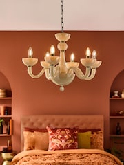 Laurence Llewelyn-Bowen Cream Glamdelier Chandelier - Image 2 of 2