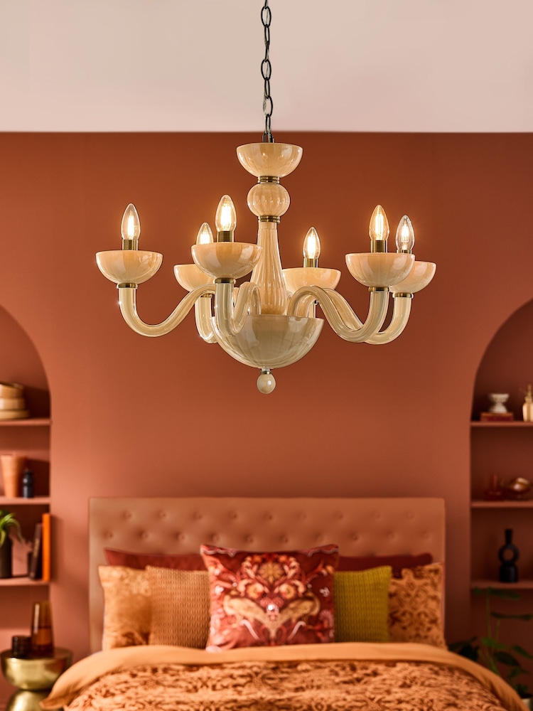 Laurence Llewelyn-Bowen Cream Glamdelier Chandelier - Image 2 of 2