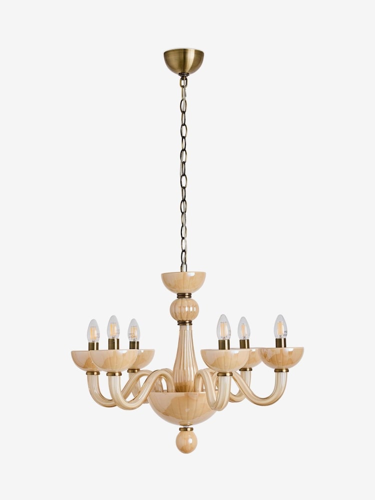 Laurence Llewelyn-Bowen Cream Glamdelier Chandelier - Image 4 of 4