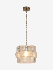 Sosandar Silver Glass Ring Pendant Light - Image 1 of 6