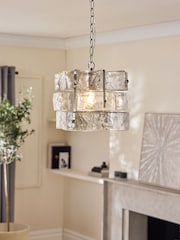 Sosandar Silver Glass Ring Pendant Light - Image 2 of 6