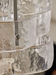 Sosandar Silver Glass Ring Pendant Light - Image 6 of 6