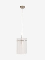 Lipsy Silver Crackle Glass Pendant Light - Image 3 of 3