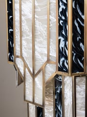 Rockett St George Black/Gold Art Deco Chandelier - Image 3 of 3