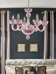 Laurence Llewelyn-Bowen Pink Glamdelier Chandelier - Image 3 of 6