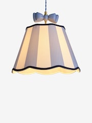 Cath Kidston Blue/White Stripe Canopy Bow Pendant Light - Image 5 of 5