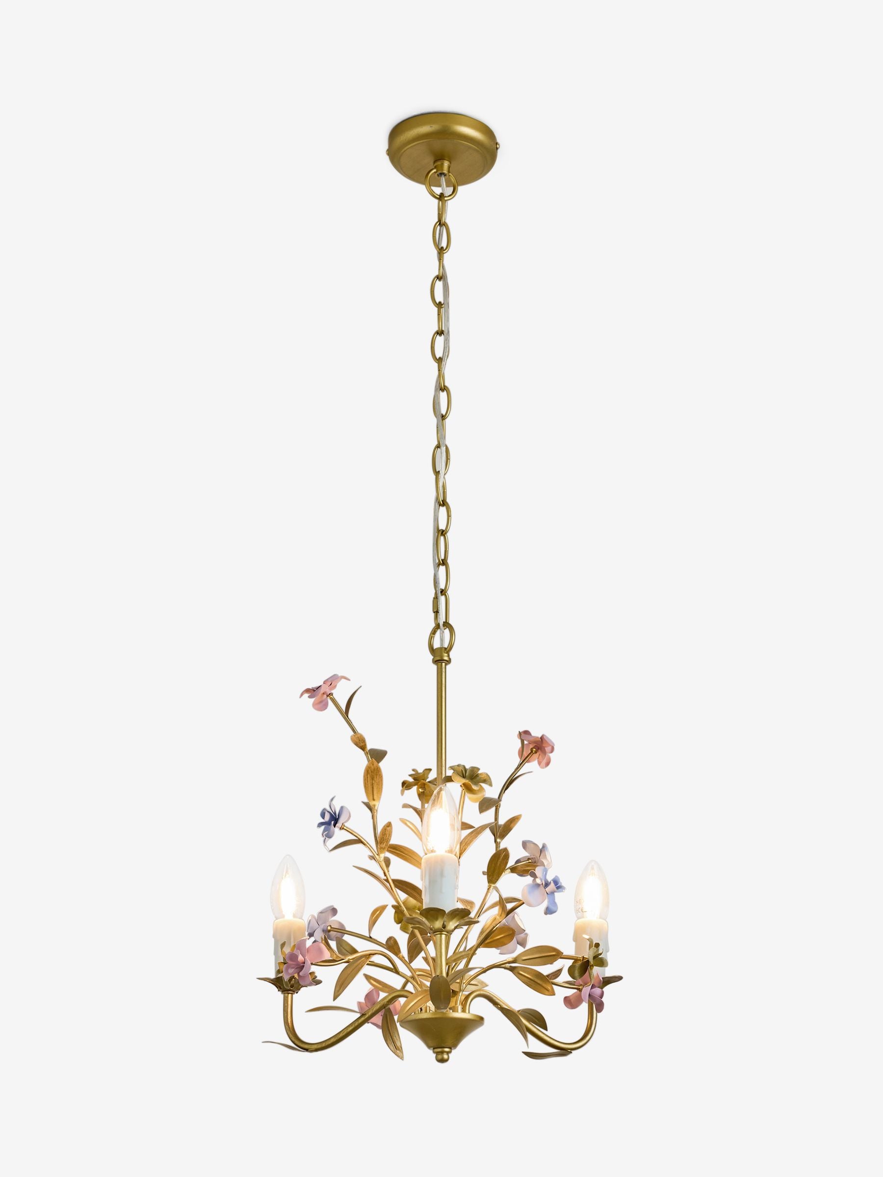 Buy Laurence Llewelyn-Bowen Brass Veranda Floral Chandelier from