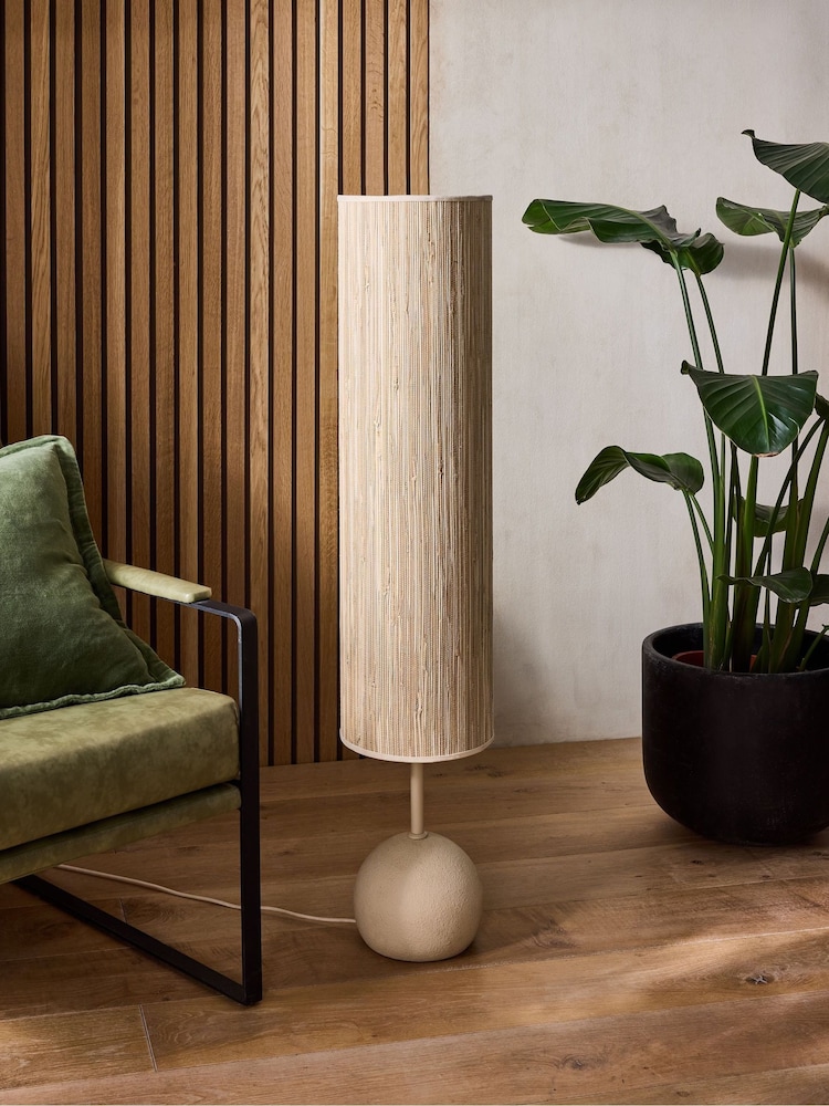 French Connection Cream Ceramic Kinsha Floor Lamp - Image 1 of 5 French Connection Cream Ceramic Kinsha Floor Lamp - Image 1 of 5