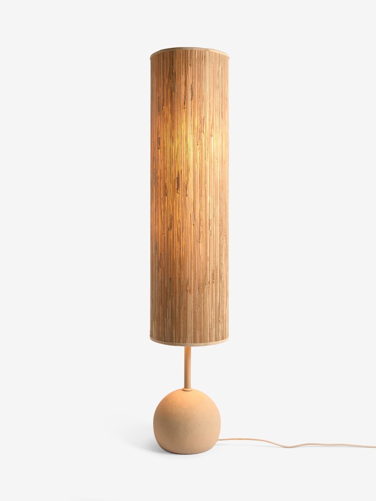 French Connection Cream Ceramic Kinsha Floor Lamp - Image 5 of 5