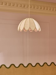 Cath Kidston Cream/Pink Scallop Flower Pendant Light - Image 2 of 6