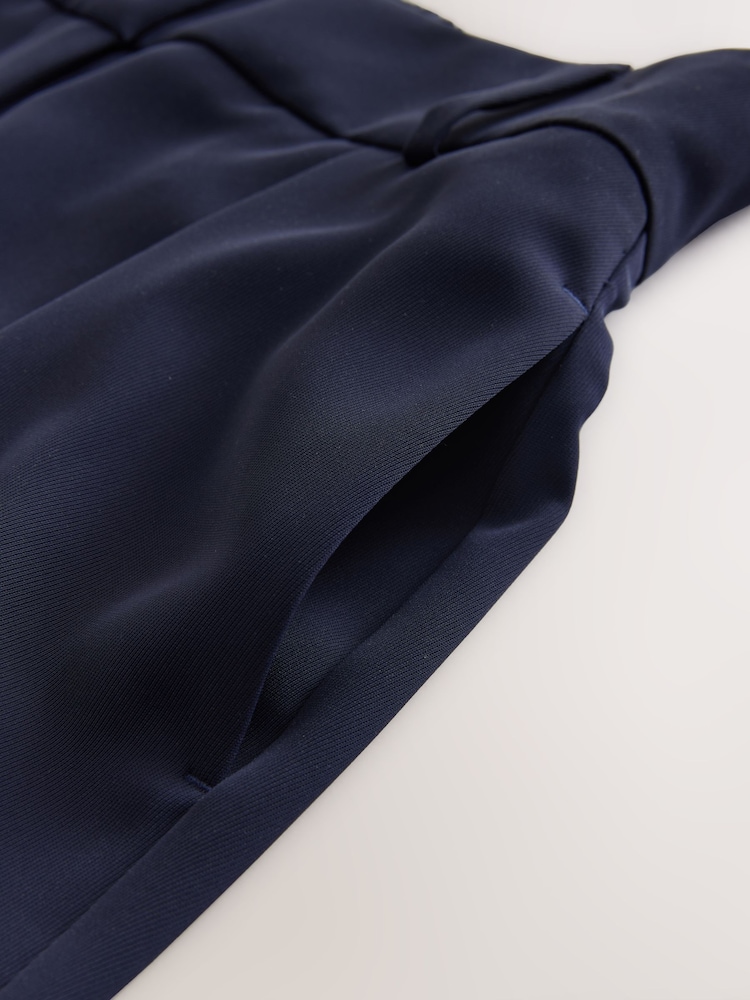 Marineblau - Hose mit weitem Bein und elastischem Bund - Bild 9 von 9