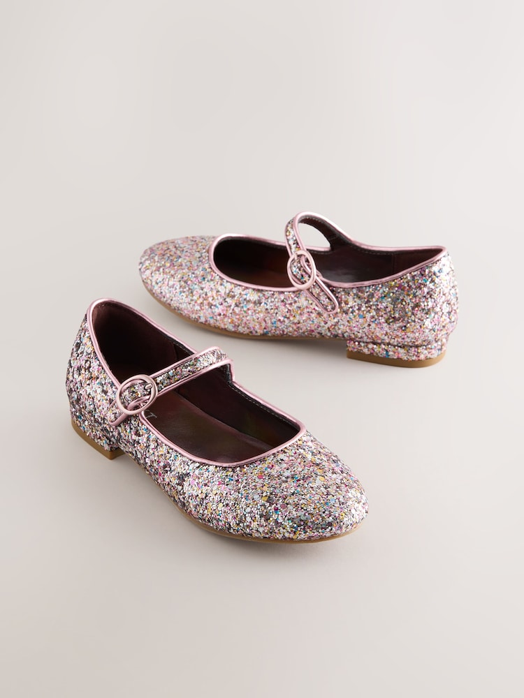 Mauve Pink Glitter - Merceditas con tacón - Imagen 1 de 5 Mauve Pink Glitter - Merceditas con tacón - Imagen 1 de 5